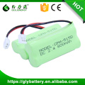Geilienegy high quality CPH-515D 2.4v 800mah rechargeable battery ni-mh battery